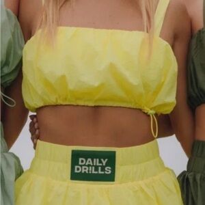 Daily Drills Bubble Bra in Yellow